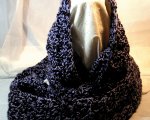 Black & lavender scarf 